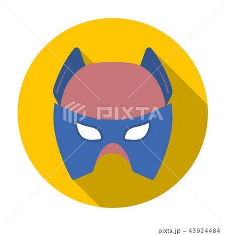 Full head mask icon in flat style isolated on white background. Superhero's mask symbol stock vector Full head mask icon in flat style isolated on white background. Superhero's mask symbol stock vector 43924484