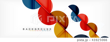 Semi circle abstract background, modern geometric pattern design. Business or technology 43925066