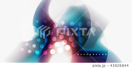 Color flowing wave, trendy liquid design template 43926844
