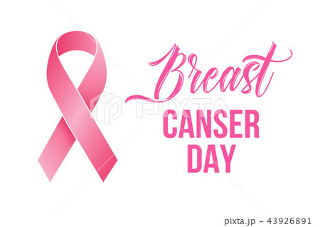 National Breast Cancer Awareness Month. Pink ribbon isolated background vector. 43926891