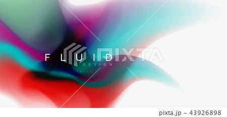 Fluid flowing wave abstract background 43926898