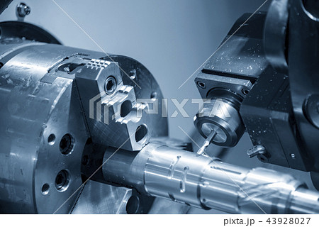 The CNC lathe machine The CNC lathe machine 43928027