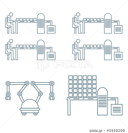 Smart automatic robotic production line Smart automatic robotic production line 43930209