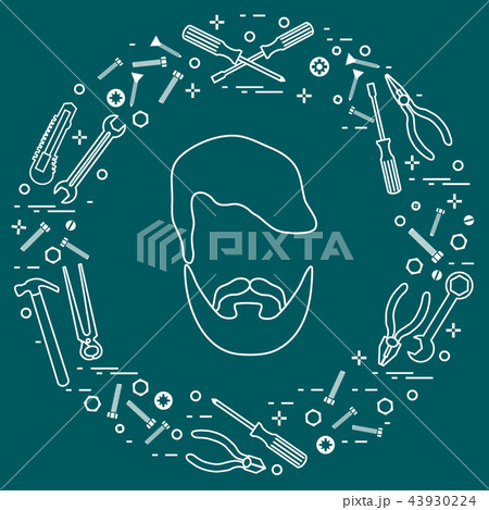 Male and different tools for building, Male and different tools for building, 43930224