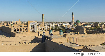 Panoramic view of the main monuments of Khiva 43931442