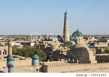 Panoramic view of the main monuments of Khiva 43931445