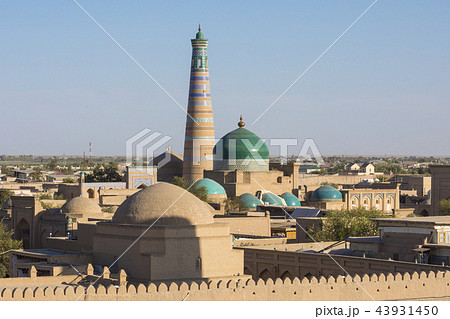 Panoramic view of the main monuments of Khiva 43931450