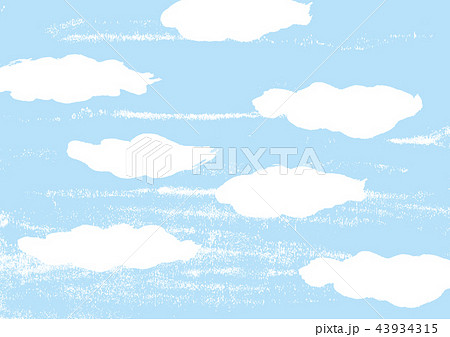 空 雲 背景 水彩 のイラスト素材