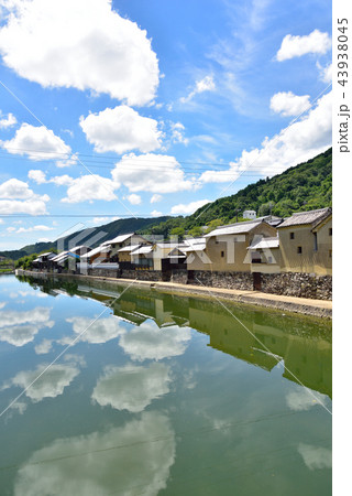 佐用町　平福宿の川端風景 43938045