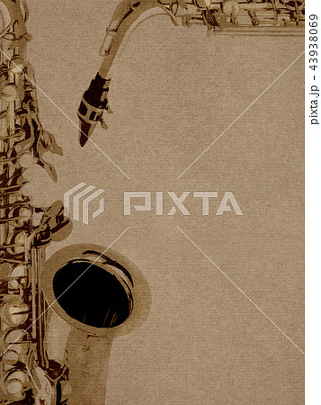 背景-紙-サックス 43938069