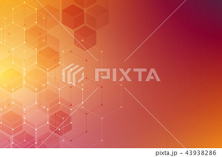 Medical background from hexagons. Geometric elements of design for modern communications, medicine 43938286