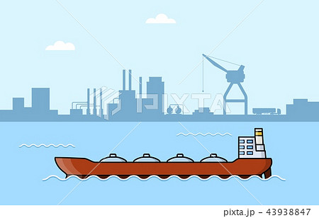 Commercial cargo ships. Sea transport logistics. Commercial cargo ships. Sea transport logistics. 43938847