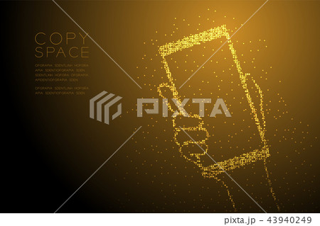 Abstract Geometric Bokeh circle dot pixel pattern 43940249