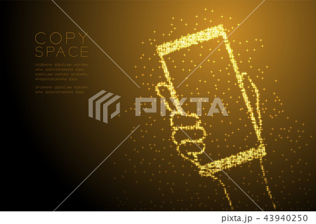 Abstract Shiny Bokeh star pattern Hand holding Abstract Shiny Bokeh star pattern Hand holding 43940250