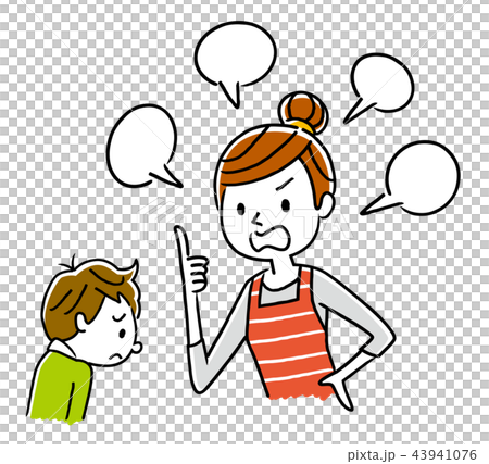 媽媽罵孩子 43941076