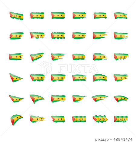 Sao Tome and Principe flag, vector illustration 43941474