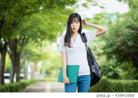 女子大生 カジュアル 韓国人 43941680