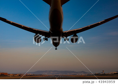 ボーイング787-8 Dreamlinerの着陸（大阪空港） 43943959