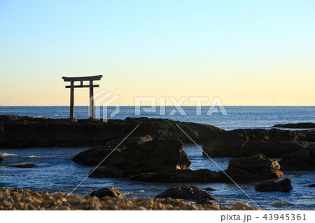 大洗海岸の朝 43945361