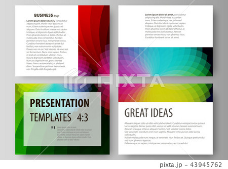 Set of business templates for presentation slides. Easy editable layouts in flat style, vector Set of business templates for presentation slides. Easy editable layouts in flat style, vector 43945762