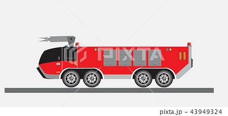 Airport Fire Truck Vector 43949324