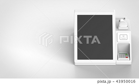 Posレジ 購入者側 正面 右のイラスト素材 43950016 Pixta