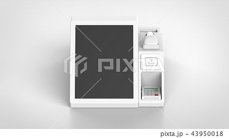 Posレジ 購入者側 正面のイラスト素材 Posレジ 購入者側 正面のイラスト素材
