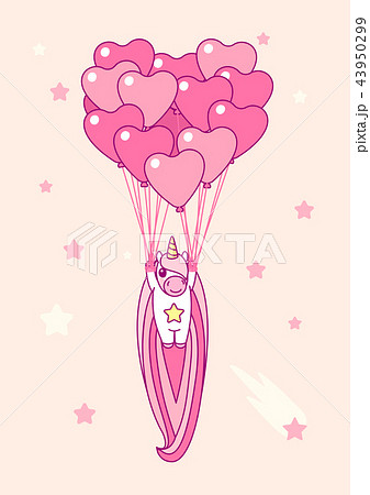 vector pink unicorn room art 43950299