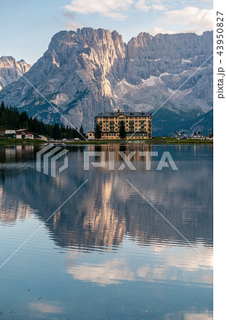 Reflections in Lake Misurina Reflections in Lake Misurina 43950827