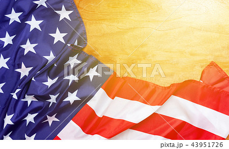 american flags on old wood background american flags on old wood background 43951726