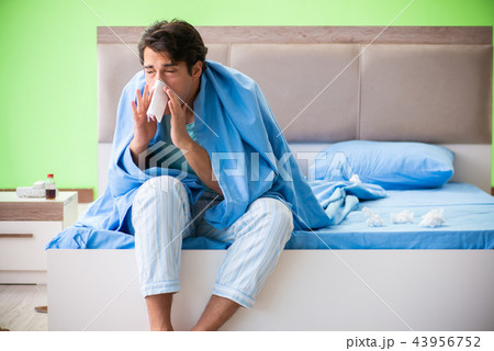 Man suffering from sleeping disorder and insomnia Man suffering from sleeping disorder and insomnia 43956752