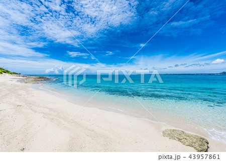 沖縄 水納島のビーチ 沖縄 水納島のビーチ 43957861