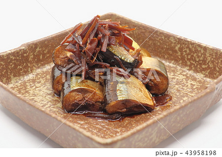 家庭的で素朴な自家製の「サンマの甘露煮」 43958198