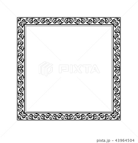 Decorative frame Elegant element for design  43964504