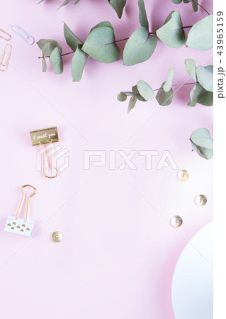 Home office desk with phone Home office desk with phone 43965159