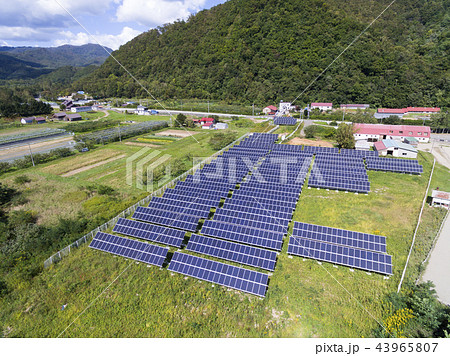 太陽光発電(空撮) 太陽光発電(空撮) 43965807