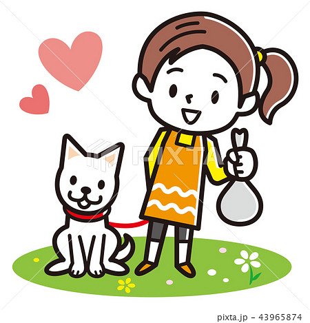 犬のフンの後始末 43965874