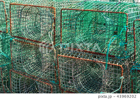 Fishing traps for fish and octopuses. The industry of fishing. Fishing traps for fish and octopuses. The industry of fishing. 43969202