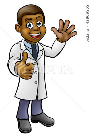 Cartoon Scientist Doctor or Lab Tech Cartoon Scientist Doctor or Lab Tech 43969505