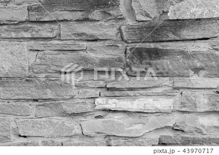 High quality stone wall texture. Grey cobblestone  43970717