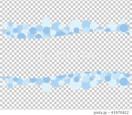 Bubble frame illustration white curve 43970922