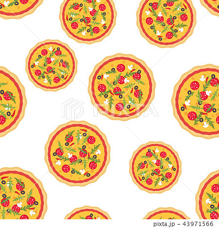 Pizza seamless pattern. 43971566