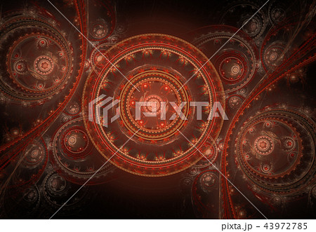Abstract steampunk design, mechanical design 43972785