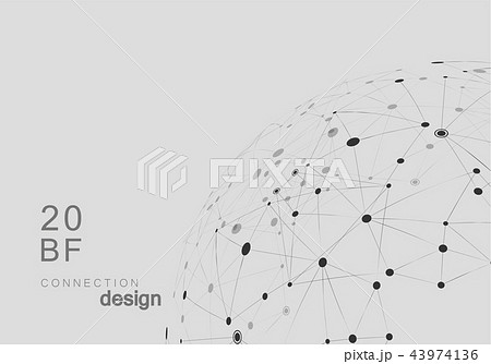 Network abstract vector background with...のイラスト素材 [43974136] - PIXTA