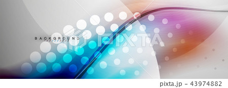 Smooth flowing wave motion concept background Smooth flowing wave motion concept background 43974882