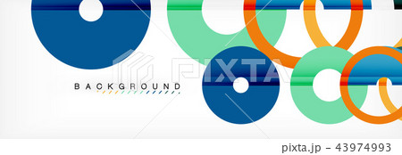 Geomtric modern backgrounds, rings abstract template Geomtric modern backgrounds, rings abstract template 43974993