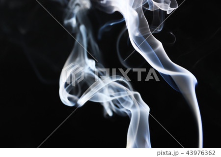Abstract Smoke on Black Background 43976362