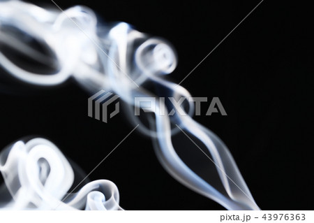 Abstract Smoke on Black Background 43976363