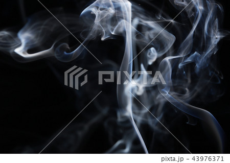 Abstract Smoke on Black Background 43976371