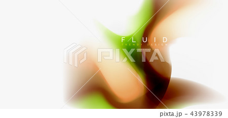Fluid flowing wave abstract background 43978339